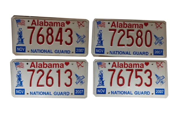 ALABAMA (V1) : Plaque immatriculation US 30x15cm plate relief – Image 2
