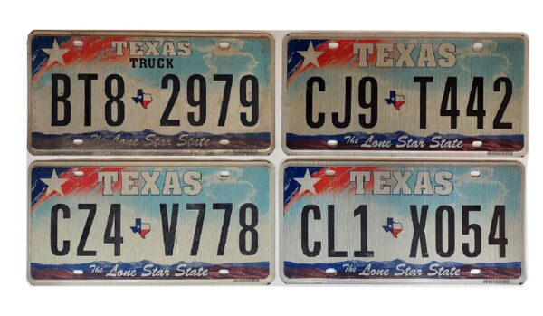TEXAS (V2) : Plaque immatriculation US 30x15cm plate – Image 2