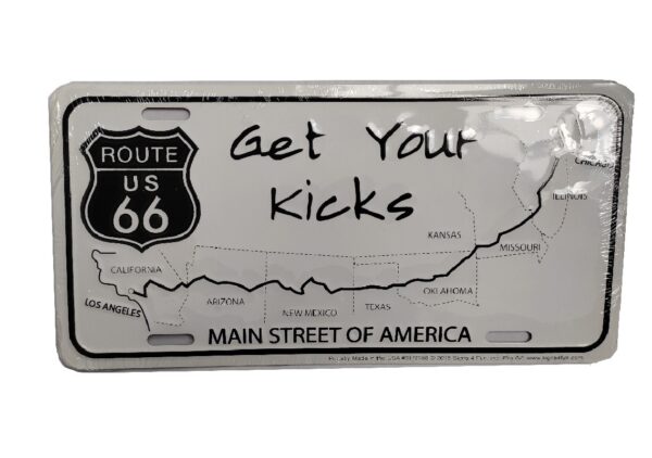 Plaque métal publicitaire rect. plate avec relief 30 x 15 cm MAIN STREET OF AMERICA – Image 2