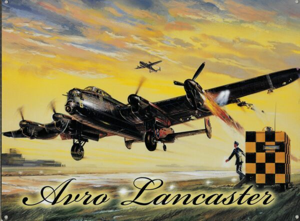 Plaque métal 20x30 cm plane : Avro Lancaster – Image 2