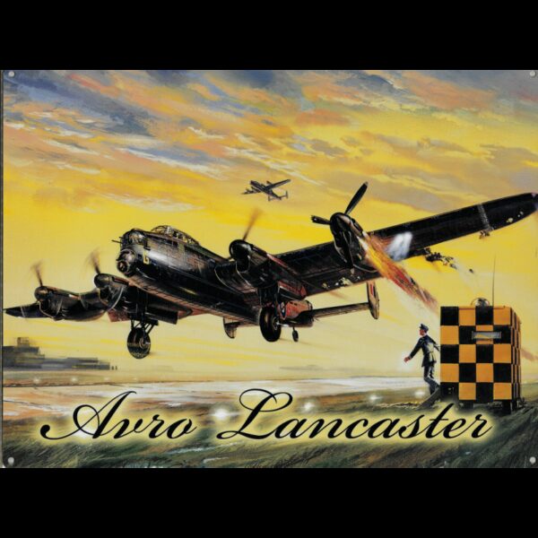 Plaque métal 20x30 cm plane : Avro Lancaster