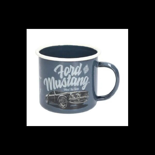 Mug émaillé FORD MUSTANG 34 cl - 8 x 8 cm