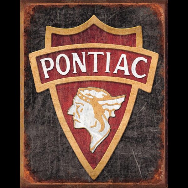 Plaque métal publicitaire 30 X 40 cm plate : Pontiac Logo 1930