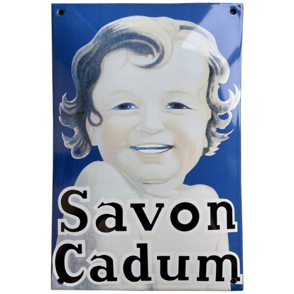 Plaque émaillée bombée : SAVON CADUM – Image 2