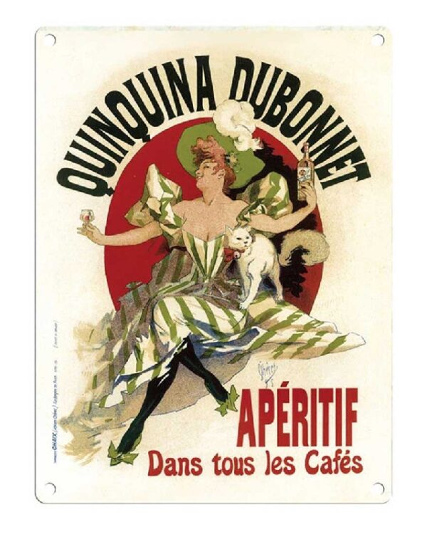 Plaque métal 30 X 40 cm plate : Quinquina Dubonnet – Image 2