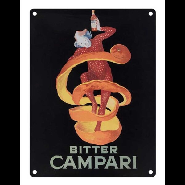Plaque métal 30 X 40 cm plate : BITTER CAMPARI