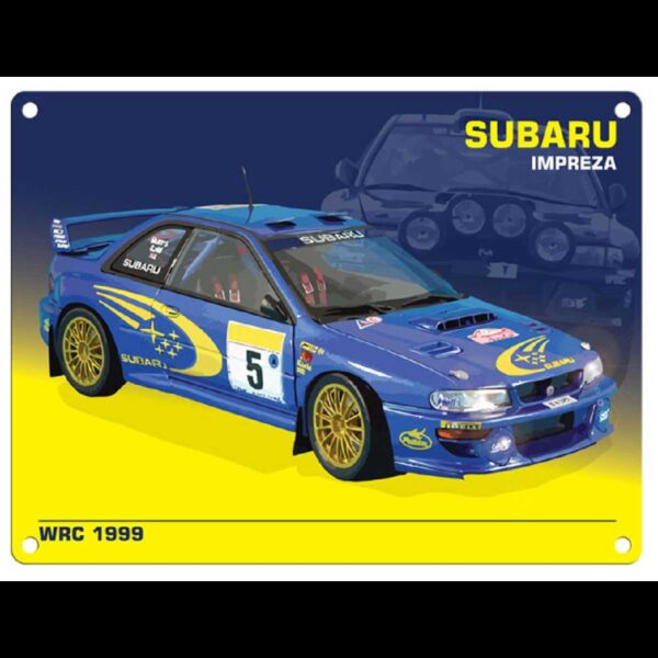 Plaque métal 30 X 40 cm plate : SUBARU IMPREZA