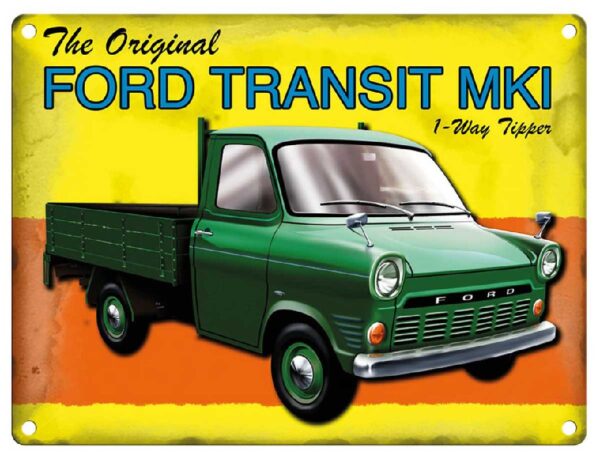 Plaque métal 30 X 40 cm plate : FORD TRANSIT MK1 – Image 2