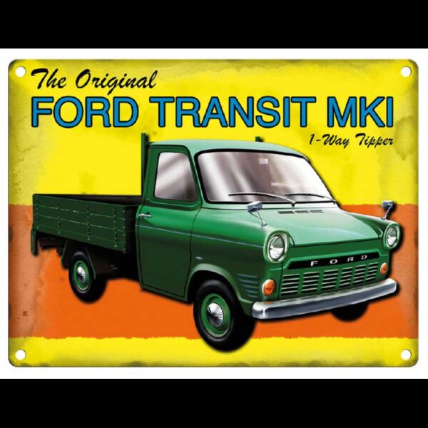 Plaque métal 30 X 40 cm plate : FORD TRANSIT MK1