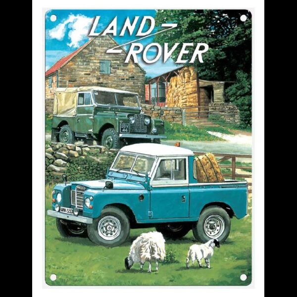 Plaque métal 30 X 40 cm plate : LAND ROVER