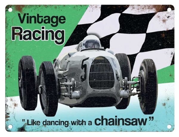 Plaque métal 30 X 40 cm plate : VINTAGE RACING – Image 2