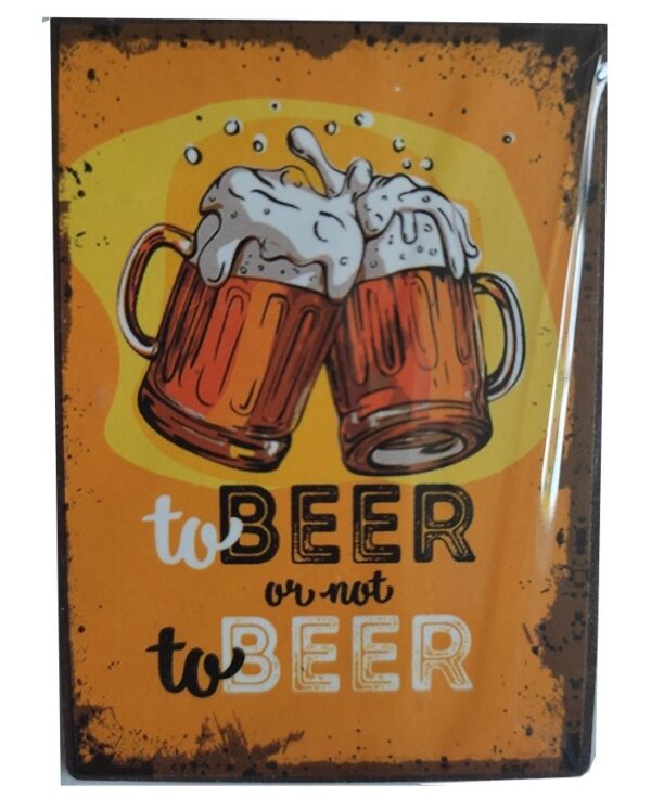 Magnet métal 7 x 5 cm : to BEER or not to BEER – Image 2