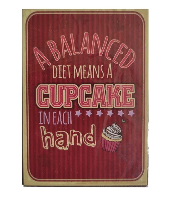 Magnet métal 7 x 5 cm : CUPCAKE – Image 2