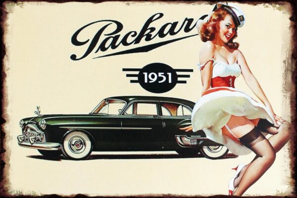 Plaque métal plate 20 x 30 cm : Packard 1951 – Image 2