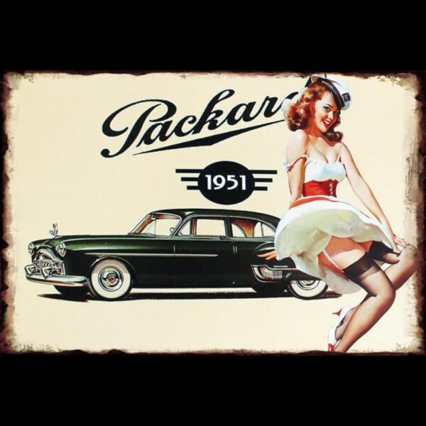 Plaque métal plate 20 x 30 cm : Packard 1951