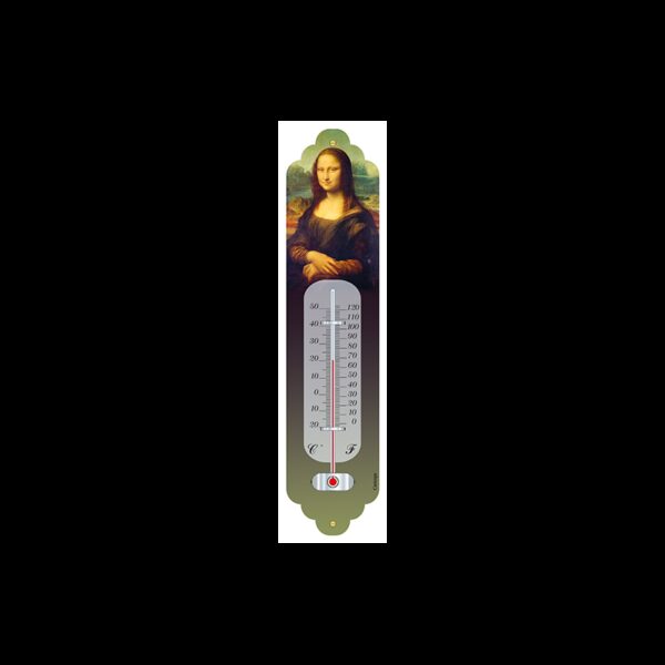 Thermomètre métal hauteur 28cm : LA JOCONDE