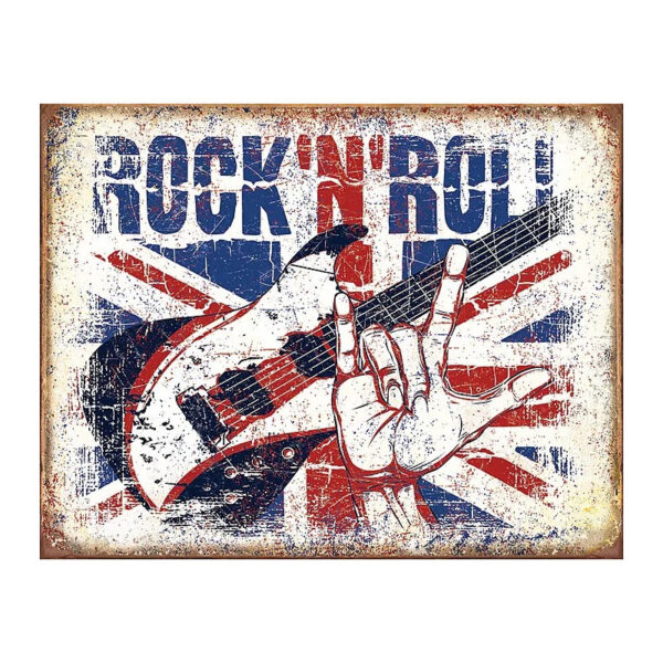 Plaque métal publicitaire 30 x 40 cm : Rock'n Roll