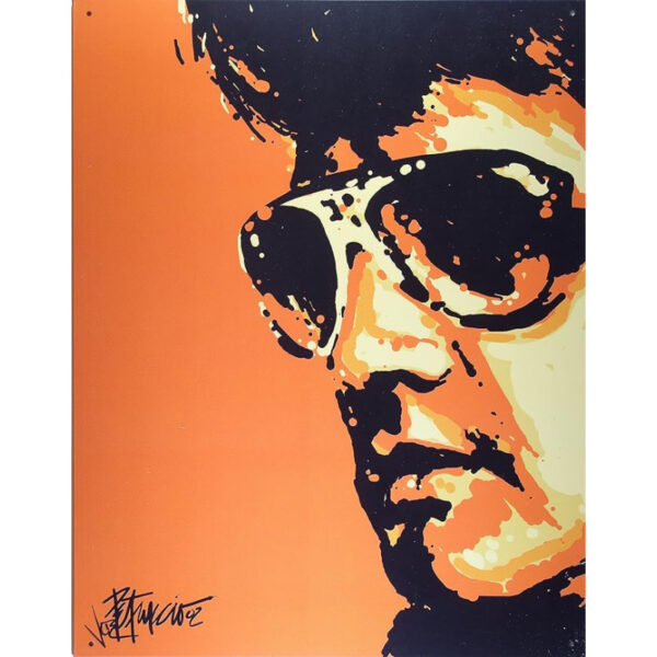Plaque métal vintage 30 x 40 cm : Tigerman Elvis Presley