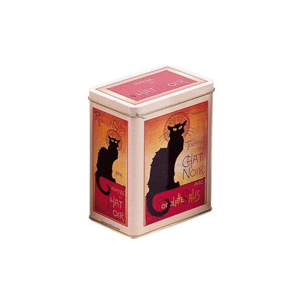 Boite métal 15x12x8cm Chat Noir