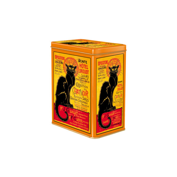 Boite métal 15x12x8cm Chat Noir Hôtel Drouot