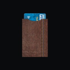 Protège-CB Cuir marron foncé