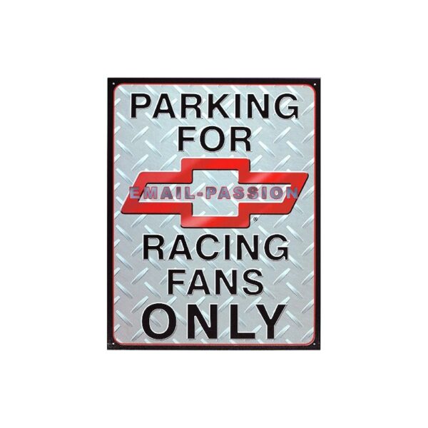 Plaque métal publicitaire 30 x 40 cm : Chevrolet Parking Only
