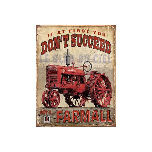 Plaque métal publicitaire plate 30x40cm : Buy a ... Farmall