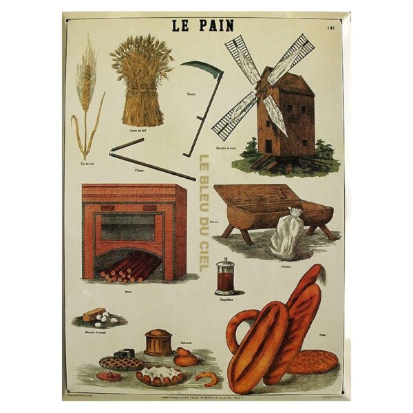Plaque métal publicitaire 30x40cm plate : LE PAIN