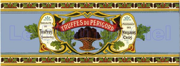 Plaque métal publicitaire 17,5x45 cm plate : TRUFFES DU PÉRIGORD – Image 2