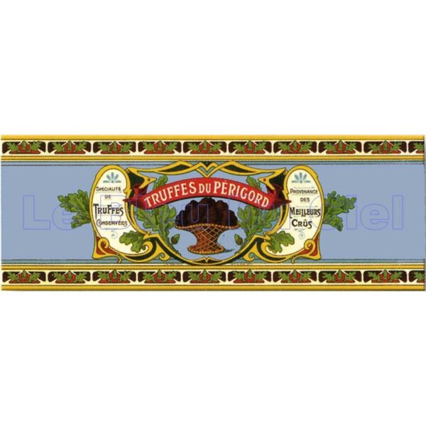 Plaque métal publicitaire 17,5x45 cm plate : TRUFFES DU PÉRIGORD