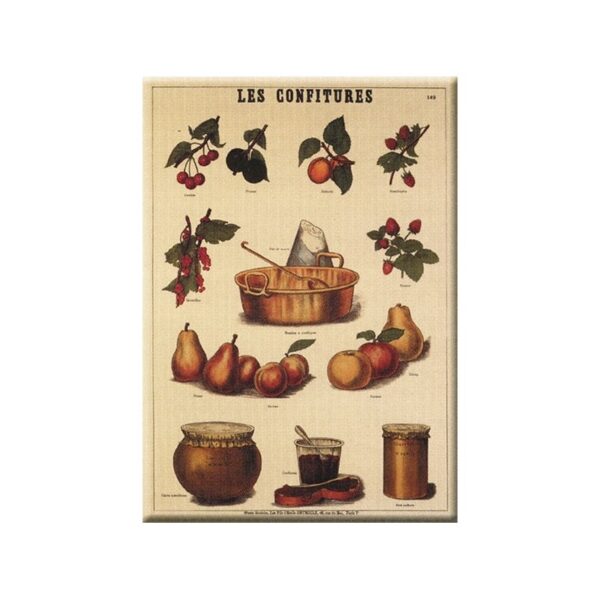 Plaque métal publicitaire 15x20cm plate : les Confitures