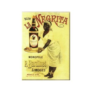 Plaque métal publicitaire 15x20cm plate : Rhum la Négrita