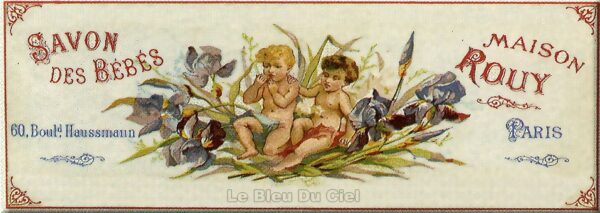 Plaque métal publicitaire 11x27cm bombée : Savon Maison Rouy – Image 2