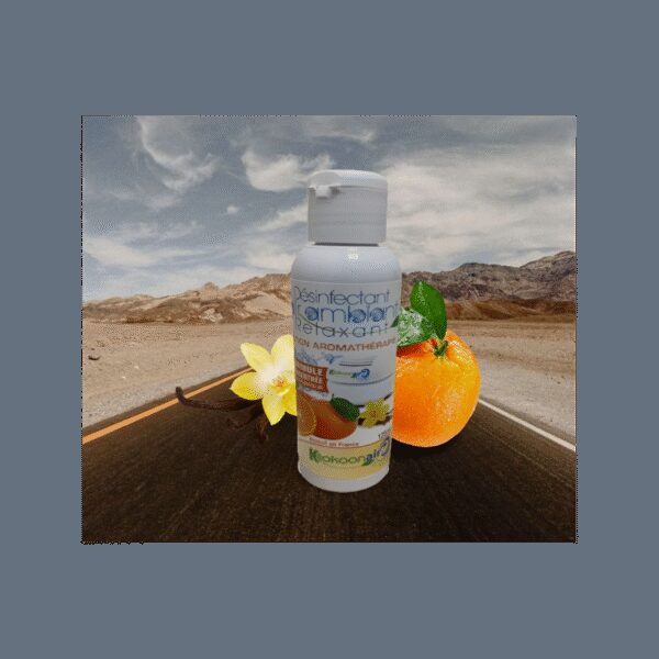 KIT COMPOSE D'UN PURIFICATEUR D'AIR PORTABLE ALIZE POUR VOITURE ET UN DESINFECTANT RELAXANT CONCENTRE 125ML – Image 5