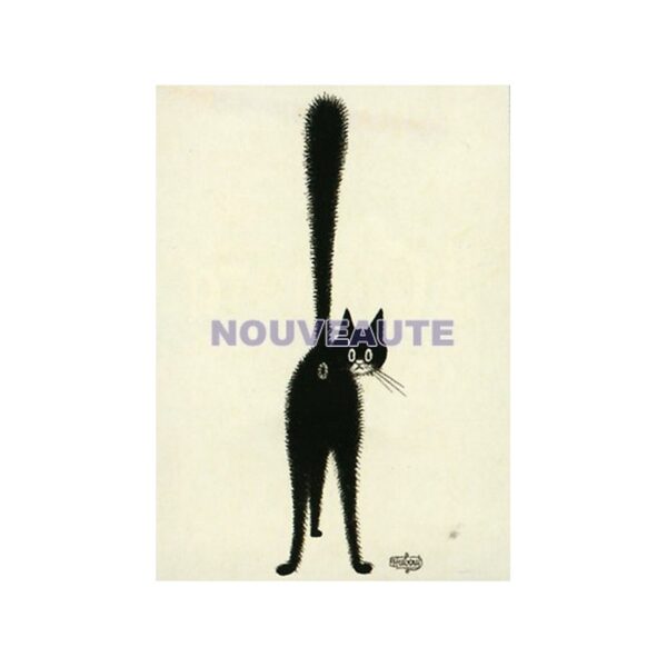 Plaque métal publicitaire 15x21cm plate : les Chats par Dubout, le 3ème oeil