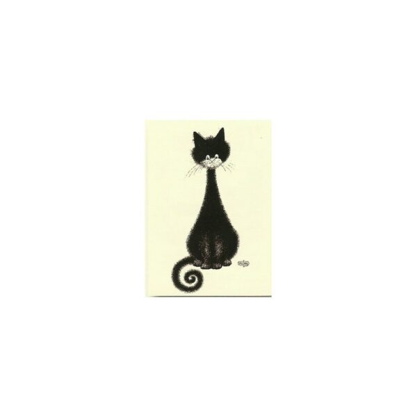 Plaque métal publicitaire 15x21cm bombée : les Chats par Dubout.