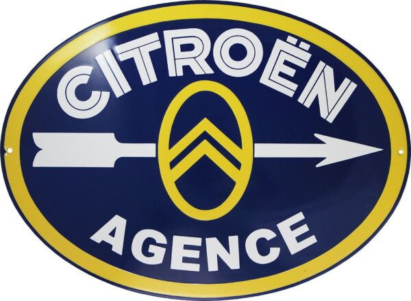 Plaque émaillée : CITROËN AGENCE – Image 2