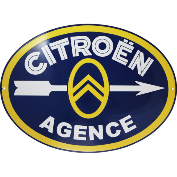 Plaque émaillée : CITROËN AGENCE