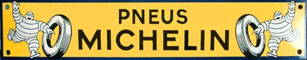 Plaque émaillée : PNEUS MICHELIN. – Image 2