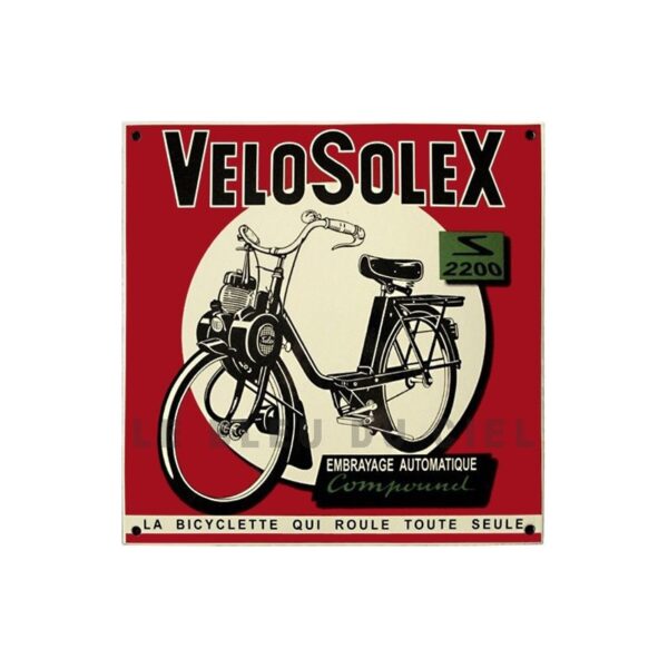 Plaque émaillée : VELOSOLEX