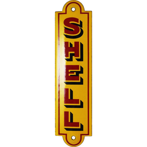 Plaque émaillée : HUILES SHELL