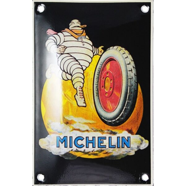 Plaque émaillée : MICHELIN.