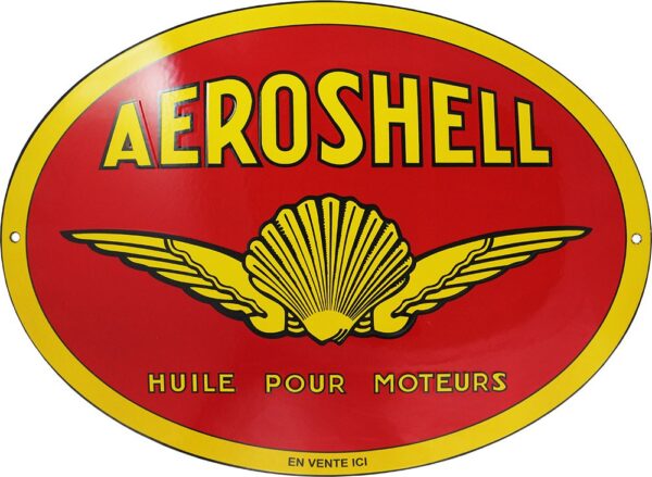 Plaque émaillée : AEROSHELL – Image 2