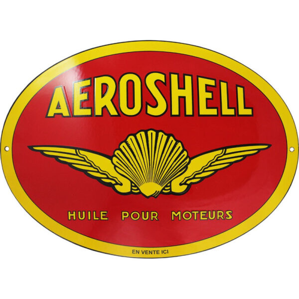 Plaque émaillée : AEROSHELL