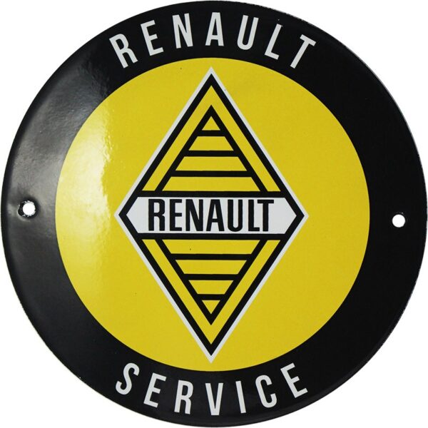 plaque émaillée : RENAULT SERVICE – Image 2