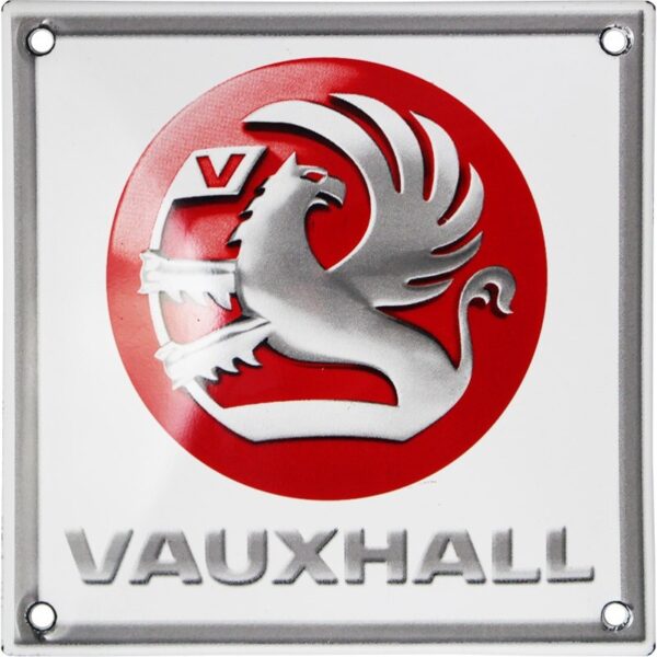 Plaque émaillée : VAUXHALL .