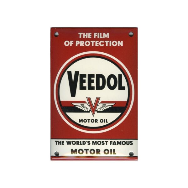 Plaque émaillée : VEEDOL.