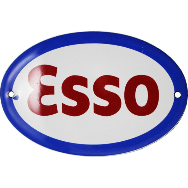 Plaque émaillée : ESSO