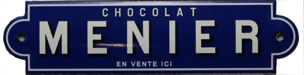 Plaque émaillée : CHOCOLAT MENIER – Image 2