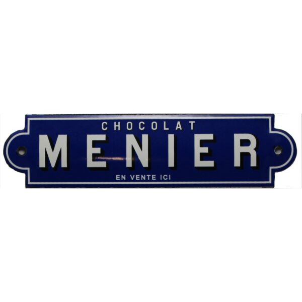 Plaque émaillée : CHOCOLAT MENIER